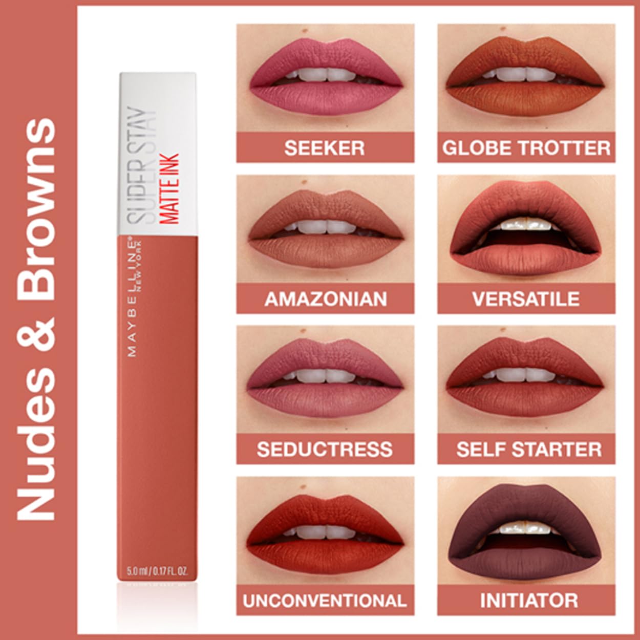 Maybelline Superstay Matte Ink Lipstick, Founder, 5ml, 16hr Wear