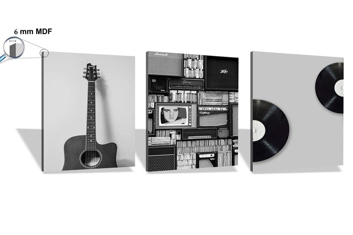 Canvas Painting Set of 3 Multi-Effect UV Textured 12 x 27 Inches