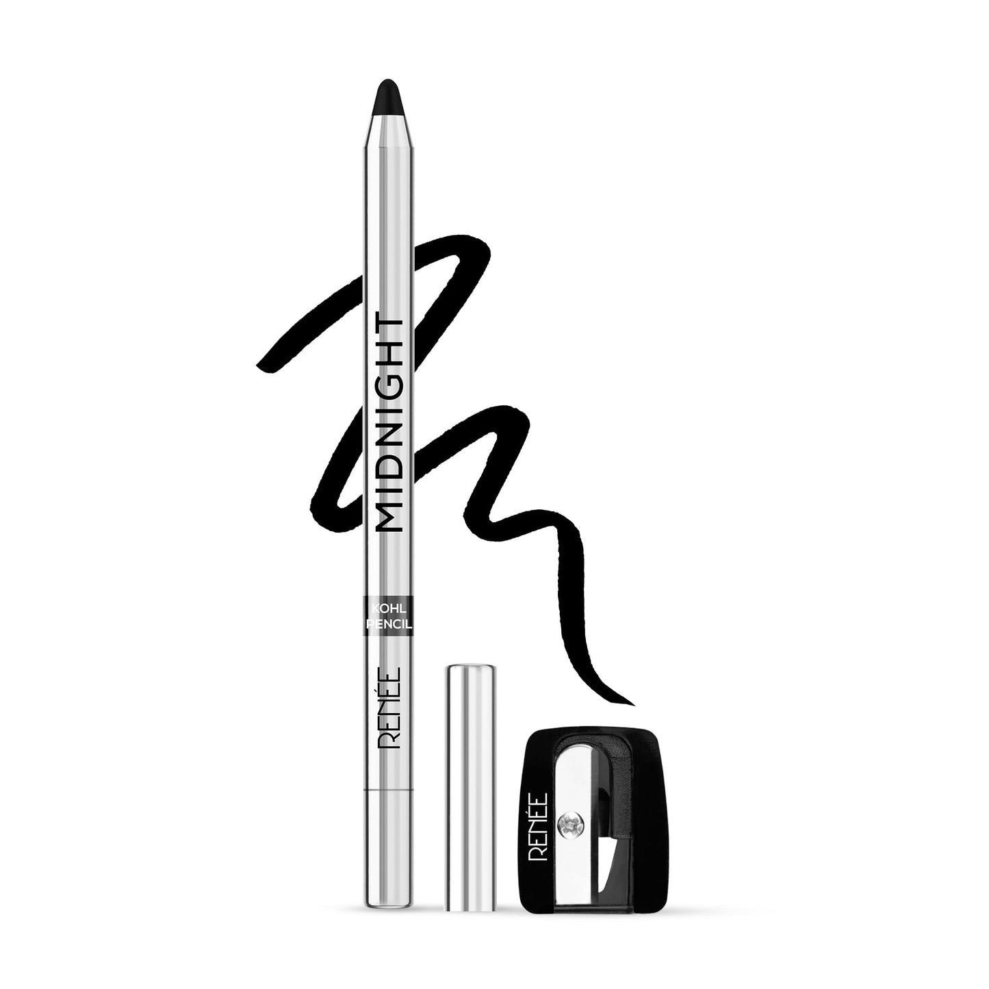 Midnight Kohl Kajal Pencil, Waterproof, 24h Stay, 1.5g