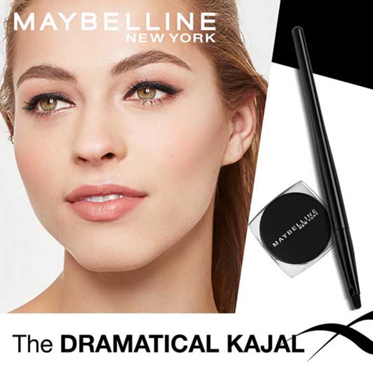 Intense Black Gel Eyeliner - Long Lasting, 36Hr Wear