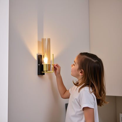 Wall Light Modern Design Gold Electroplating Iron Metal & Luster Glass  E27/E26 Bulb Included
