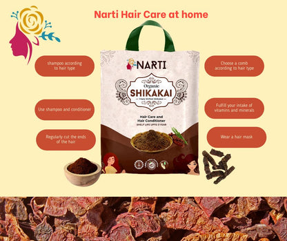 Organic Amla Reetha Shikakai Powder for Hair Care - 1.5 Kg