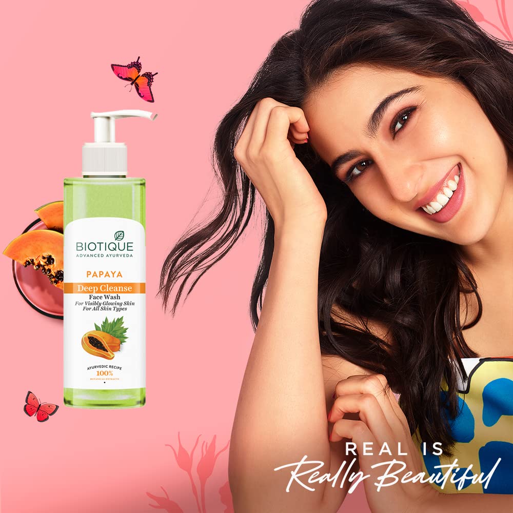 Gentle Exfoliating Papaya Face Wash for Radiant Skin - 200ml