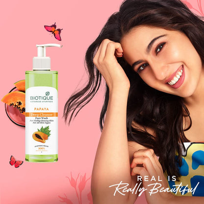 Gentle Exfoliating Papaya Face Wash for Radiant Skin - 200ml