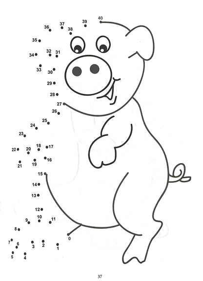 Scholars Hub Dot To Dot Activity Book For Kids (Numbers 1-100 & Abc) ( Set Of 2 Books) (Ages 3-6) | 152 Pages | Fun Activities For Children | Join The Dots And Coloring Book For Kids