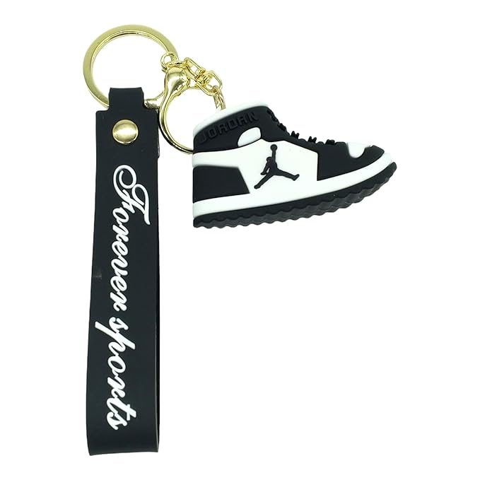 Nike Jordan Black Silicone Lanyard Keychain | Stylish Keychain |