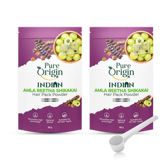 Herbal Hair Pack Powder for All Hair Types - 200g (Pack of 2)