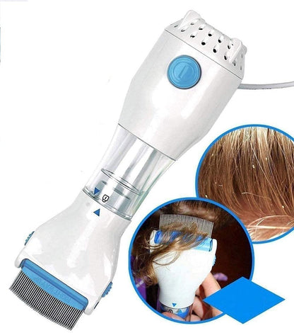 Electric Head Lice Comb with Vacuum – Chemical-Free Lice & Nit Remover for Kids & Adults