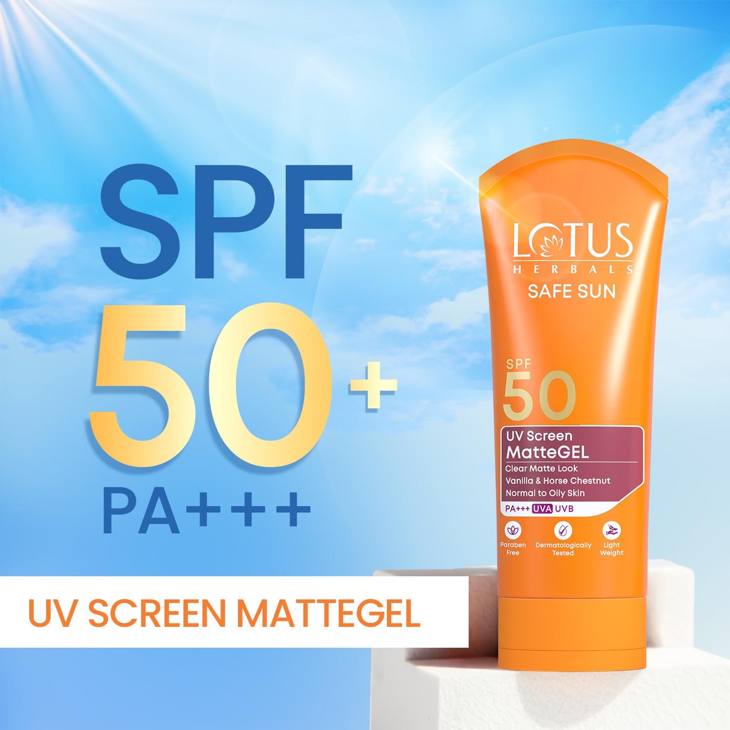 Matte Gel Sunscreen SPF 50 - Broad Spectrum Protection