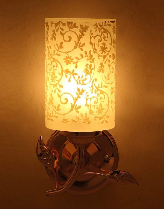 Modern Wall Lamp Uplighter White Finish Corded Electric 0509