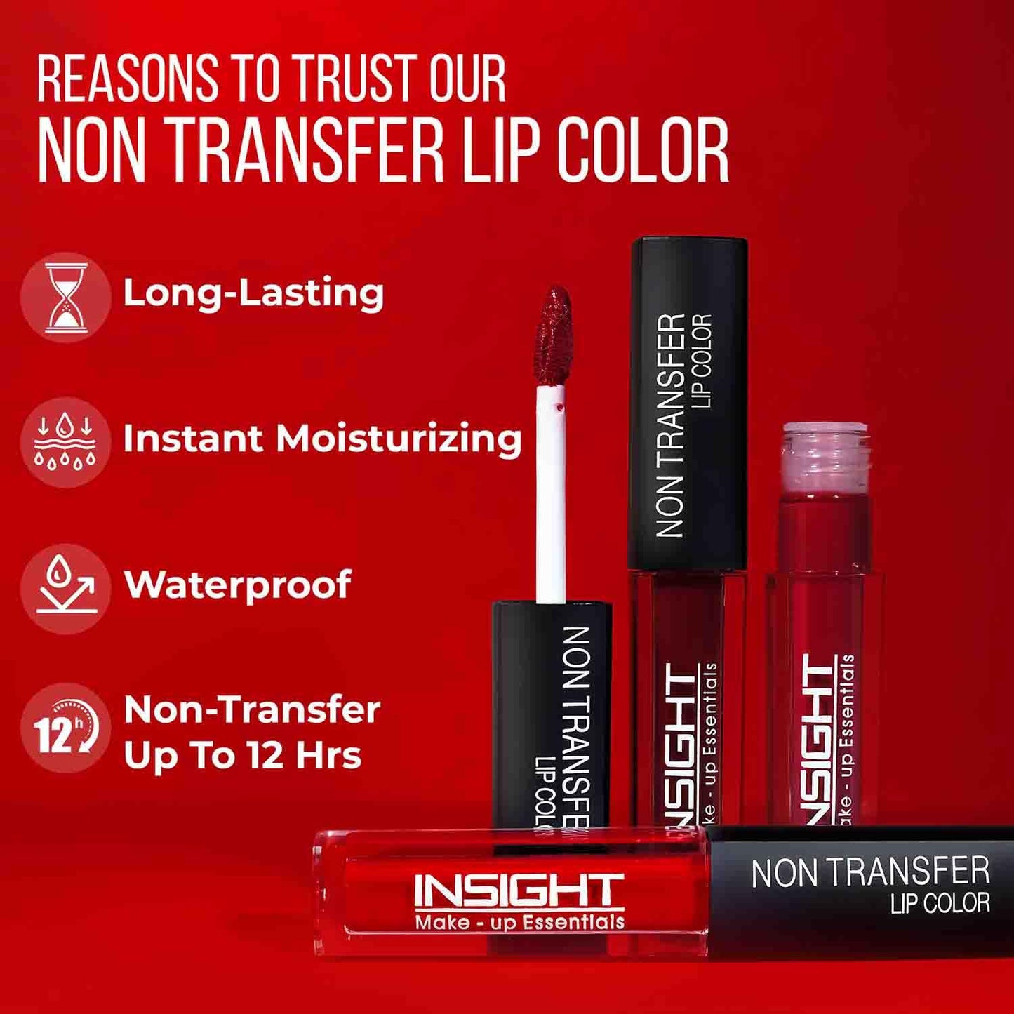 Liquid Lipstick 4ml - Matte, Waterproof, Smudge-Proof, Vegan