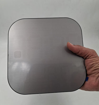 Large Digital LED Wall Clock with Remote Control, Gray, USB Powered, Multi-Function Display