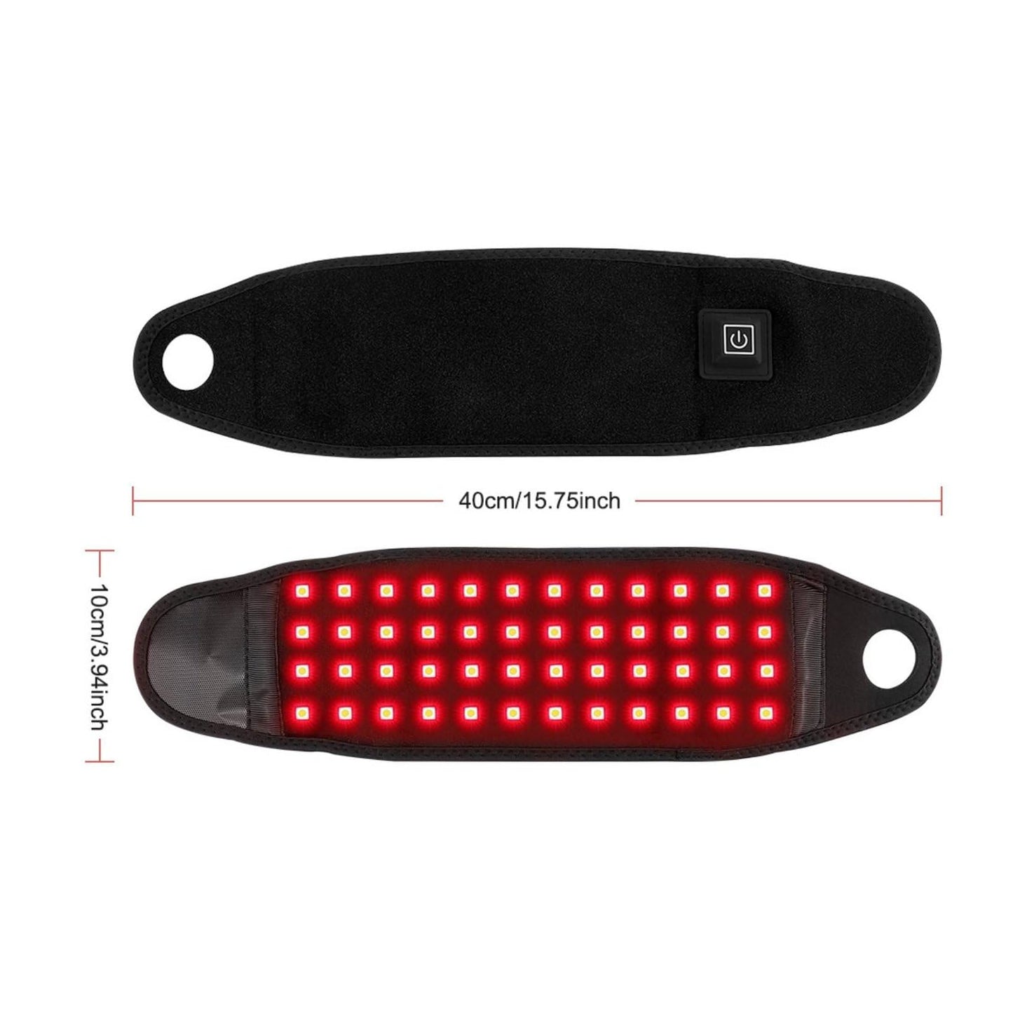 Red Light Therapy Wristband with Smart Timer, 660nm & 850nm Dual Spectrum, 48 LEDs, USB Powered, Adjustable Fit