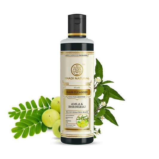Amla & Bhringraj Shampoo for Dandruff, Hair Fall, 210ml