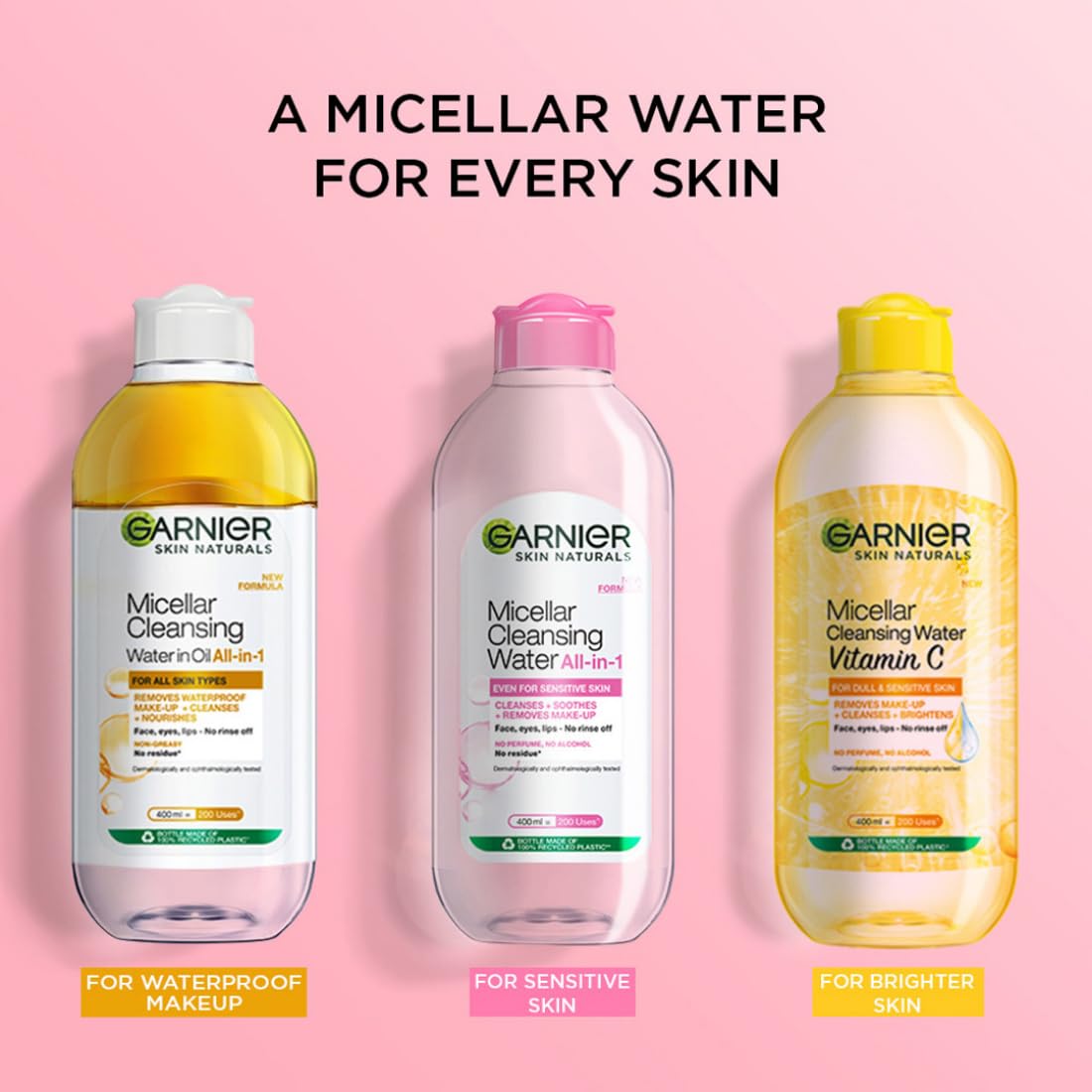 Garnier Micellar Cleansing Water, Hydrating & Soothing, 125ml