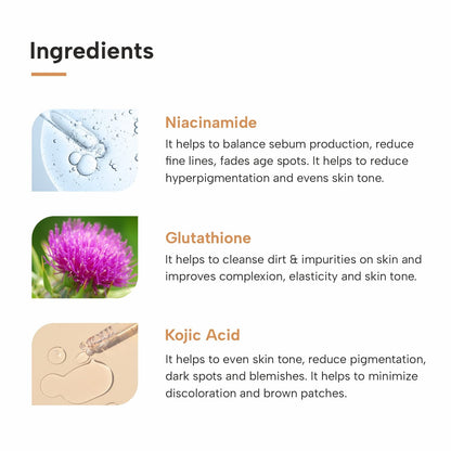 Bye Bye Pigmentation Face Wash with Niacinamide & Kojic Acid - 70G