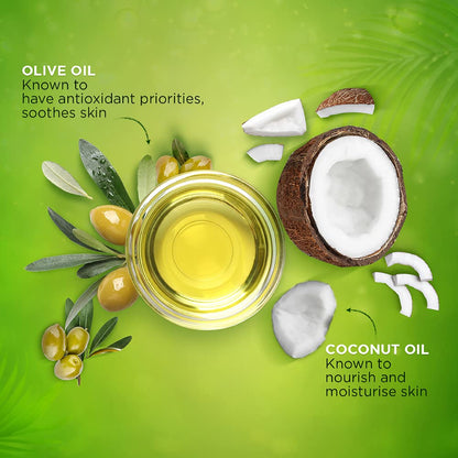 Coconut & Olive Oil Soap for Smooth Skin, 4x100g Bars