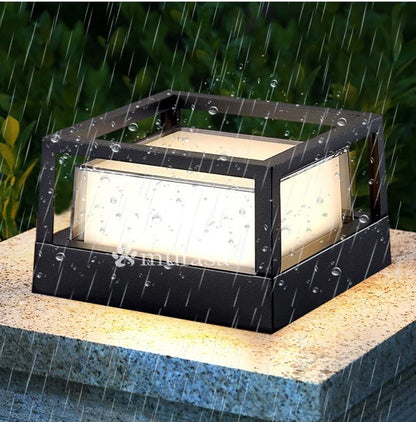 LED Wall Light 12W Waterproof Modern Outdoor Lighting Aluminium Square 6 Inch Warm White