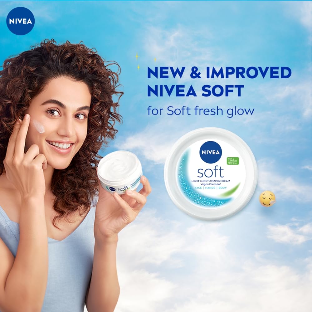 NIVEA Soft Moisturizer 300ml - Face, Hand & Body Cream