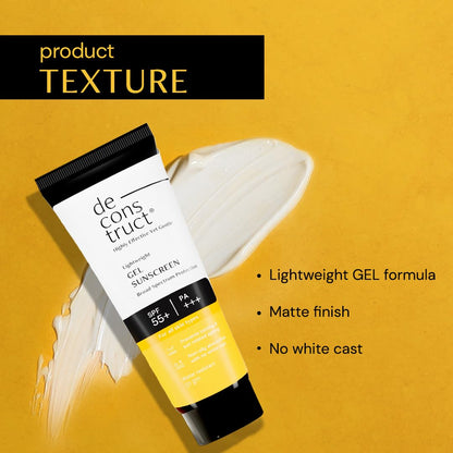 Lightweight Gel Sunscreen SPF 50+ for All Skin Types - 50g