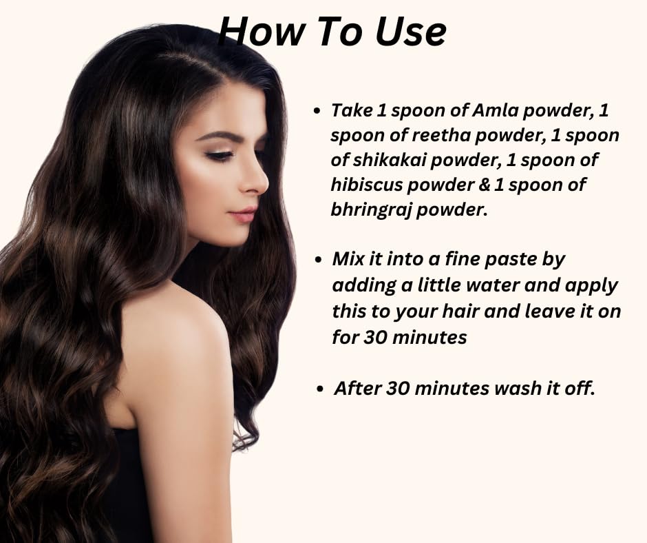 Herbal Hair Care Powder Combo for Healthy Scalp & Hair