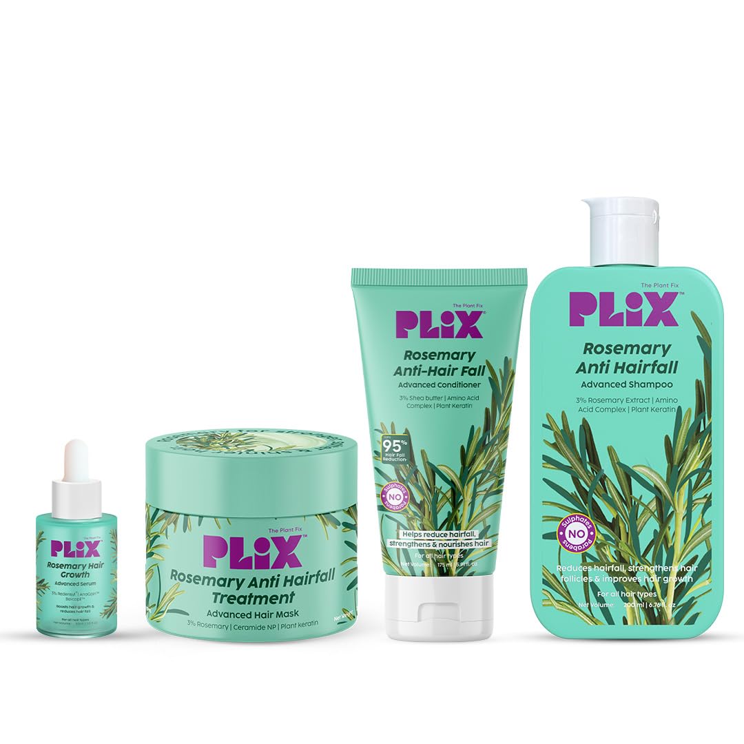Rosemary Anti Hairfall Kit: Serum, Shampoo, Conditioner, Mask