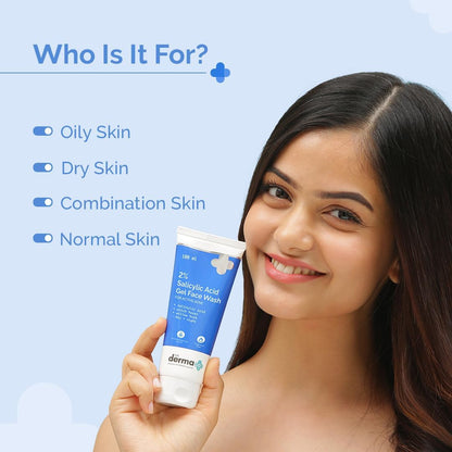 2% Salicylic Acid Gel Face Wash for Oily Skin - 100ml