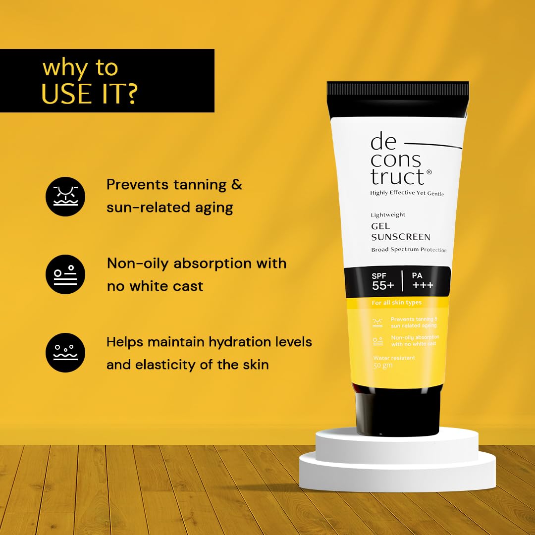 Face Gel Sunscreen SPF 50+ PA+++ No White Cast 50g
