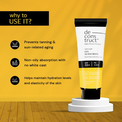 Face Gel Sunscreen SPF 50+ PA+++ No White Cast 50g