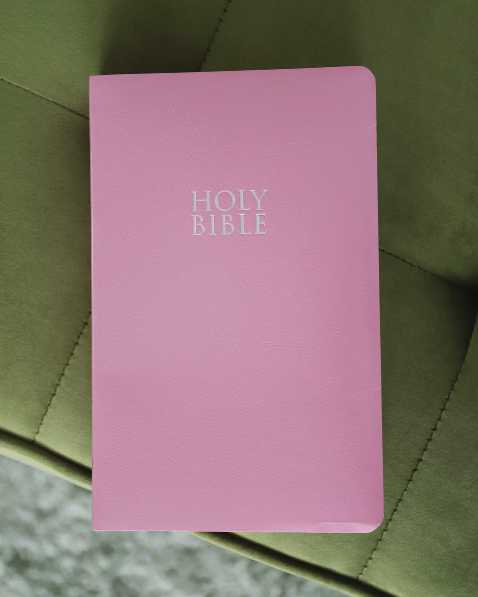NIV, Gift and Award Bible, Leather-Look, Pink, Red Letter, Comfort Print 