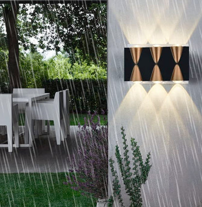 LED Wall Light Modern Design Black & Gold Waterproof 6W 220V 265V