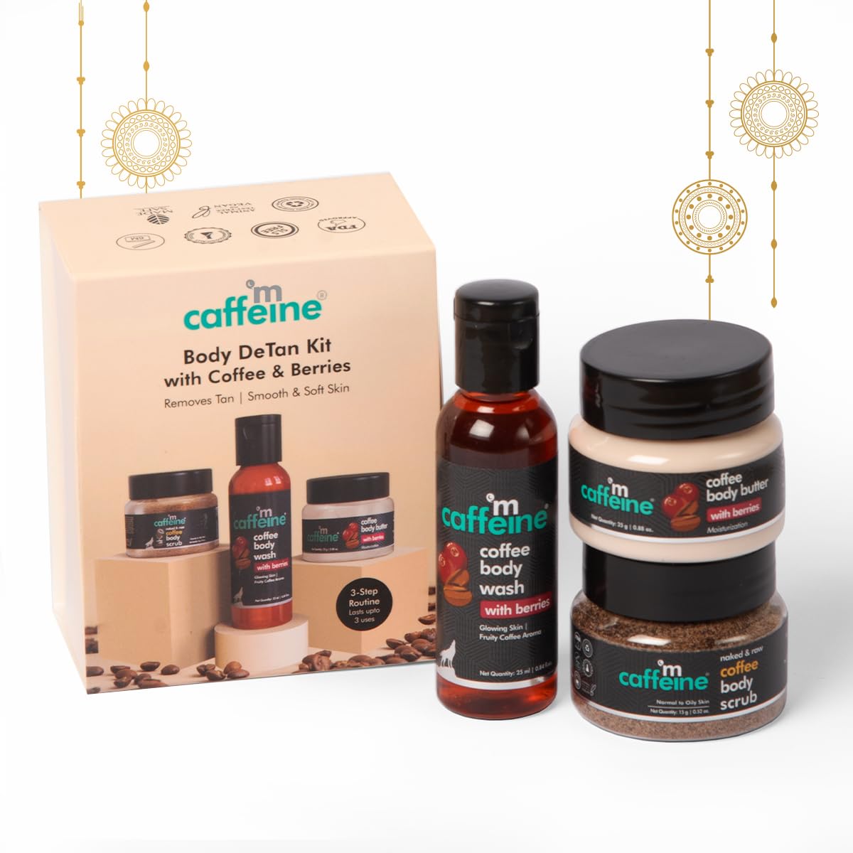 Berries Body Care Gift Set: Wash, Scrub & Butter for Travel