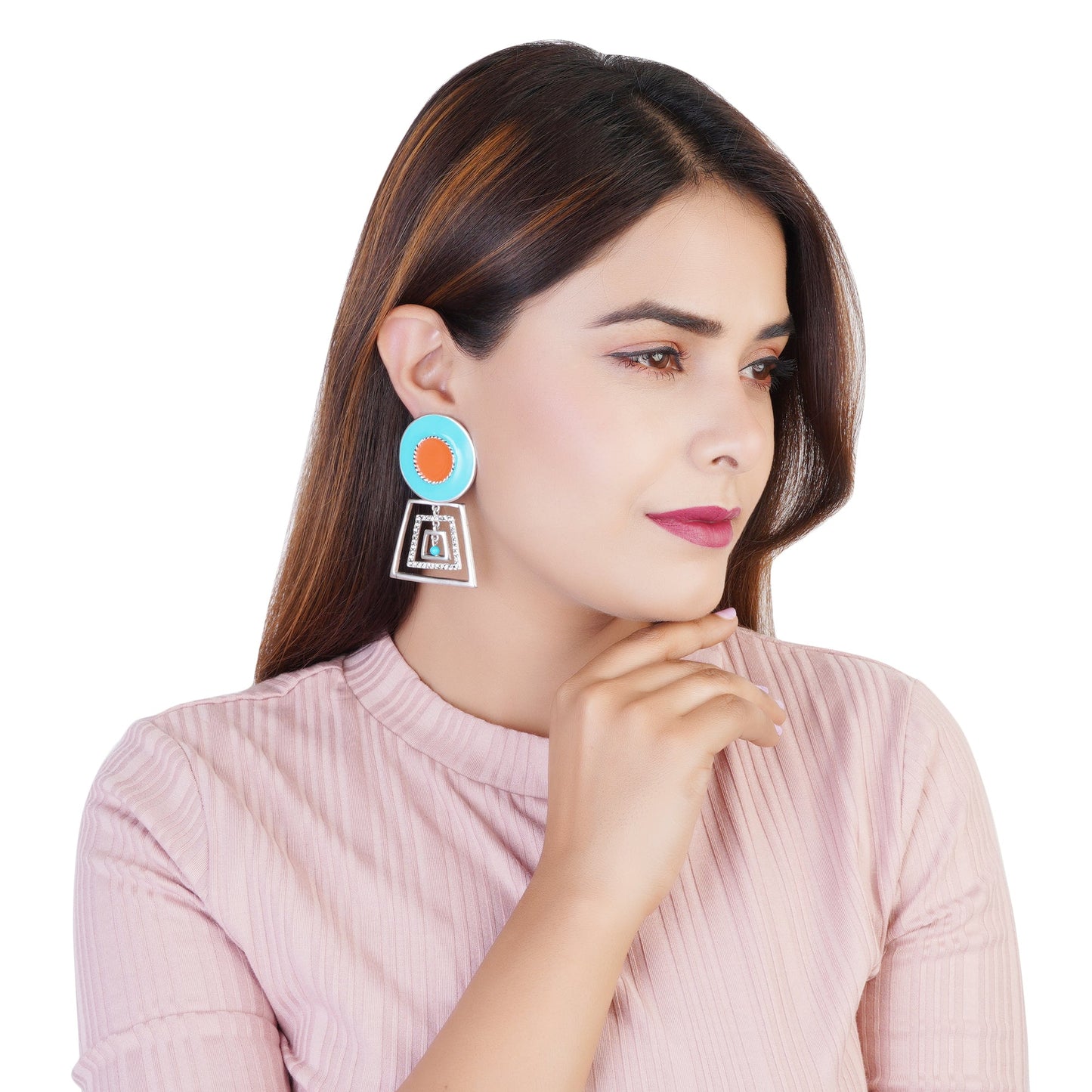 Colourful Geometric Earrings