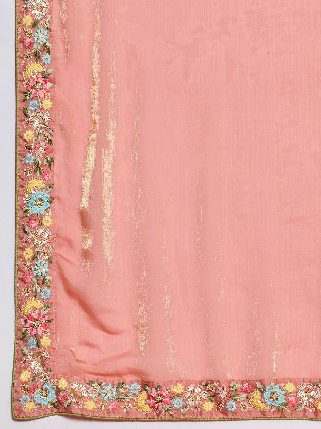 Teeya Creation New Stylish Trendy Party Wear Saree-Peach