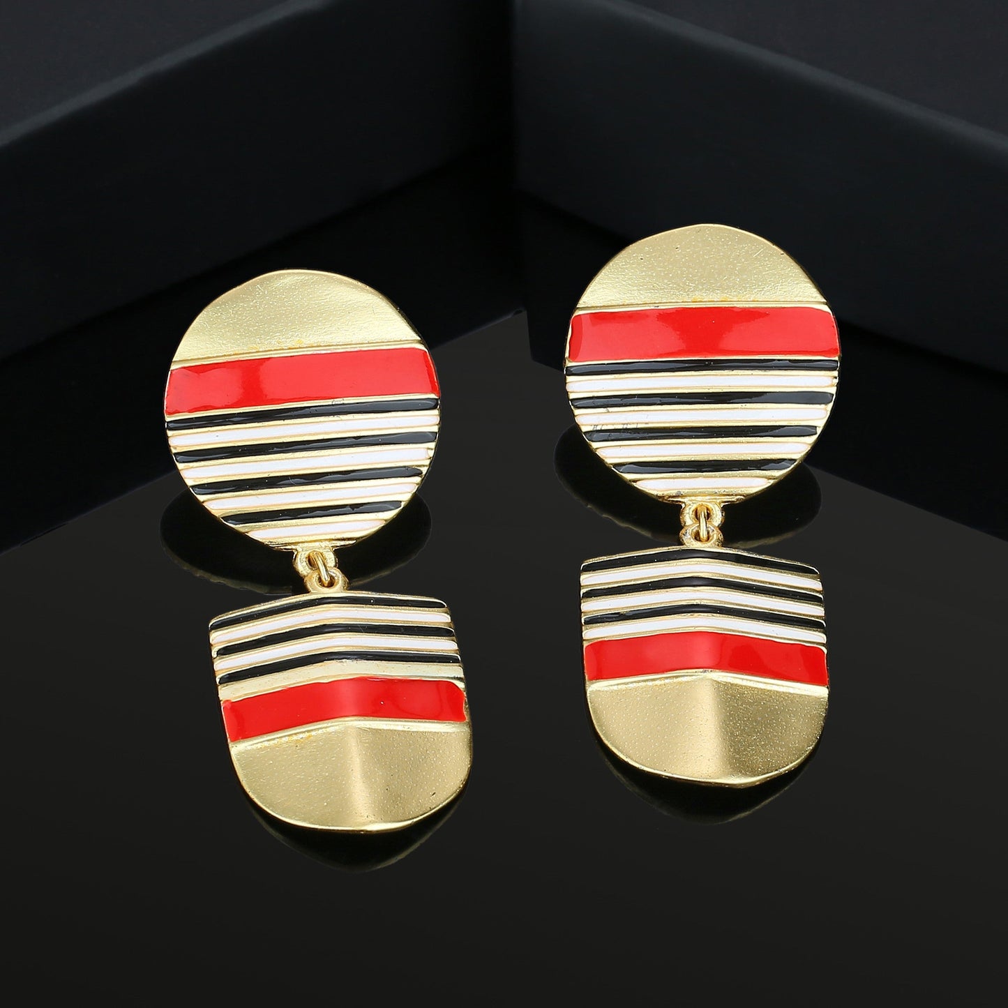 Nautical Red Earrings