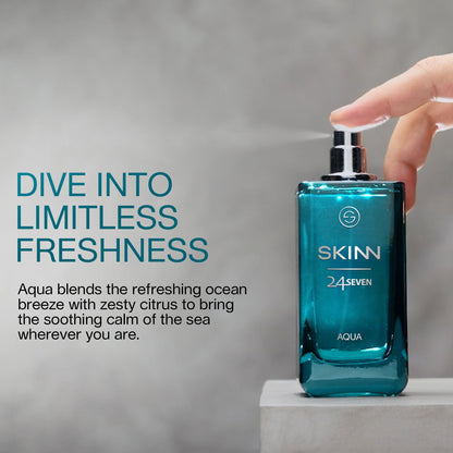 Skinn By Titan 24Seven Perfume for Men - Aqua Eau De Parfum