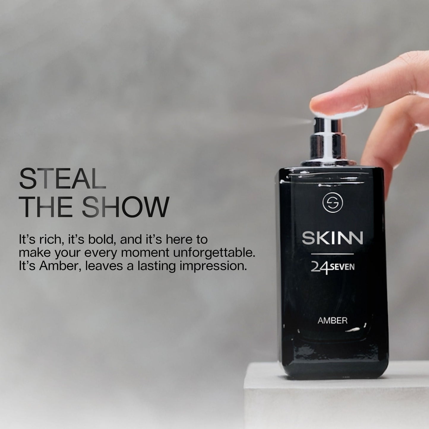 Skinn By Titan 24Seven Perfume for Men - Amber Eau De Parfum
