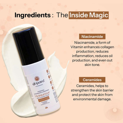Glopetra Hydrating Niacinamide & Ceramides Moisturizer Deeply Hydrates The Skin