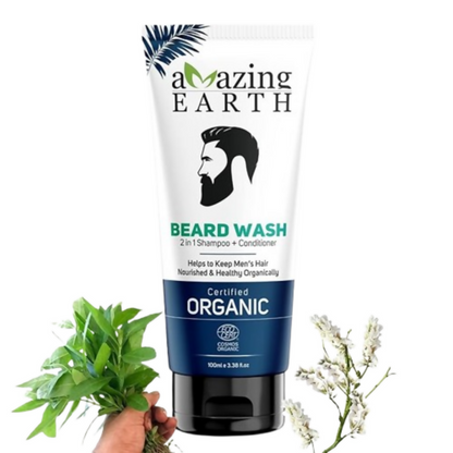 Amazing Earth 2 in 1 Beard Wash for Men