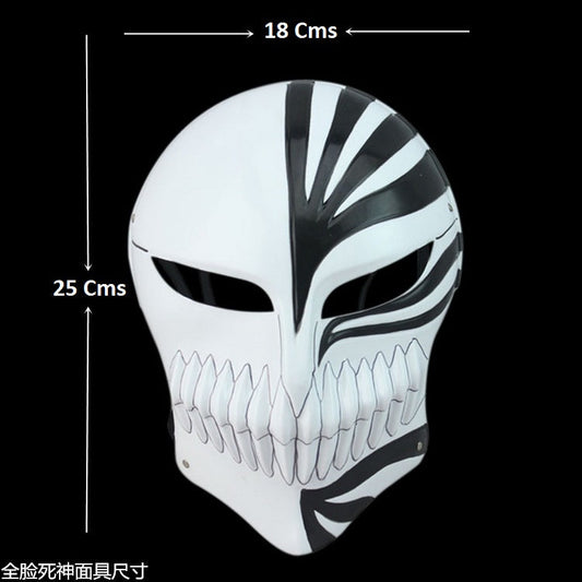 Bleach | Ichigo Kurosaki |Black Face Mask For Coplay | 25 x 18 Cms |