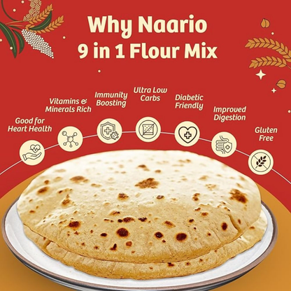 Naario 9-in1 Multigrain Atta (No Wheat)