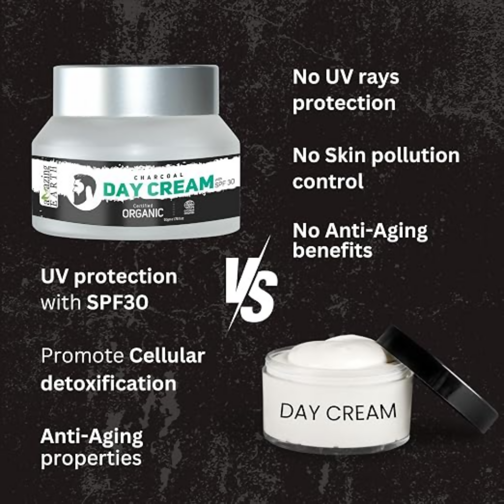 Amazing Earth Certified Organic Charcoal Day Cream