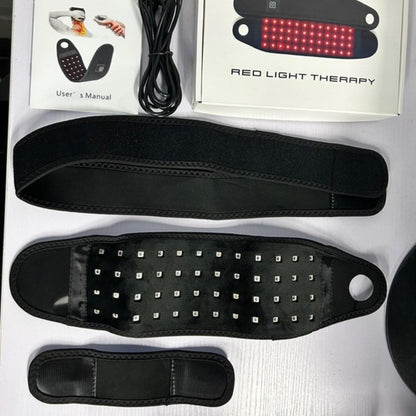 Red Light Therapy Wristband with 660nm & 850nm Dual Spectrum - 48 LEDs - Smart Timer - USB Powered - Ergonomic Design