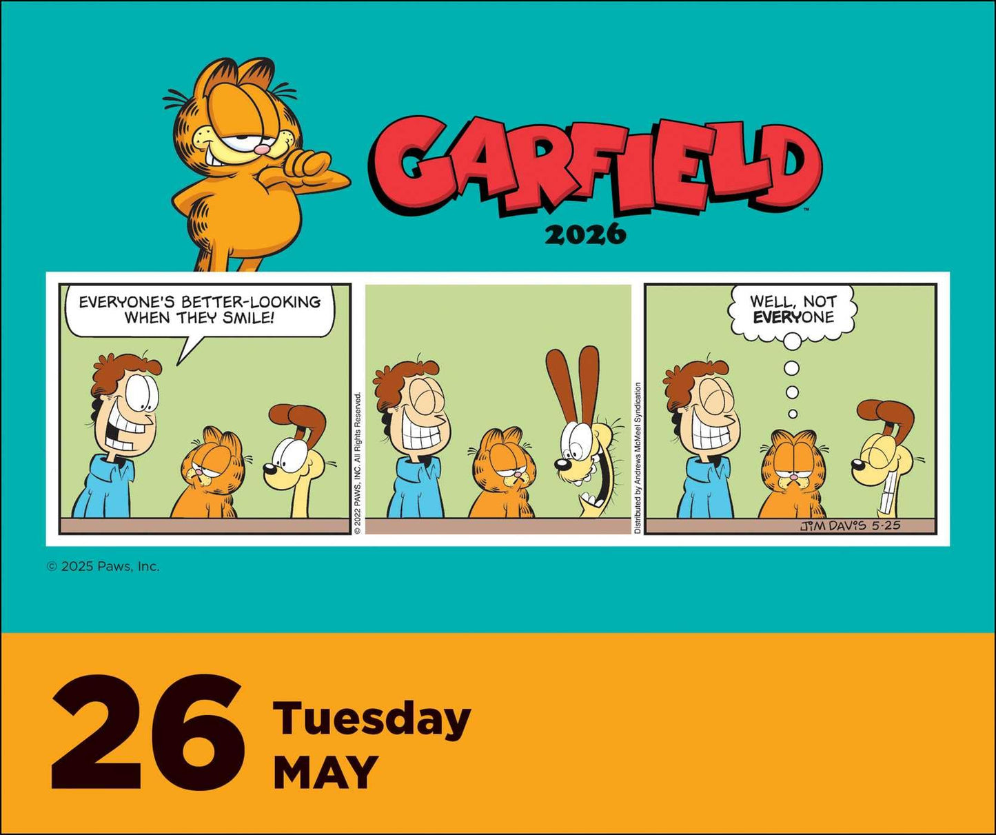 Garfield 2026 Day-to-Day Calendar 