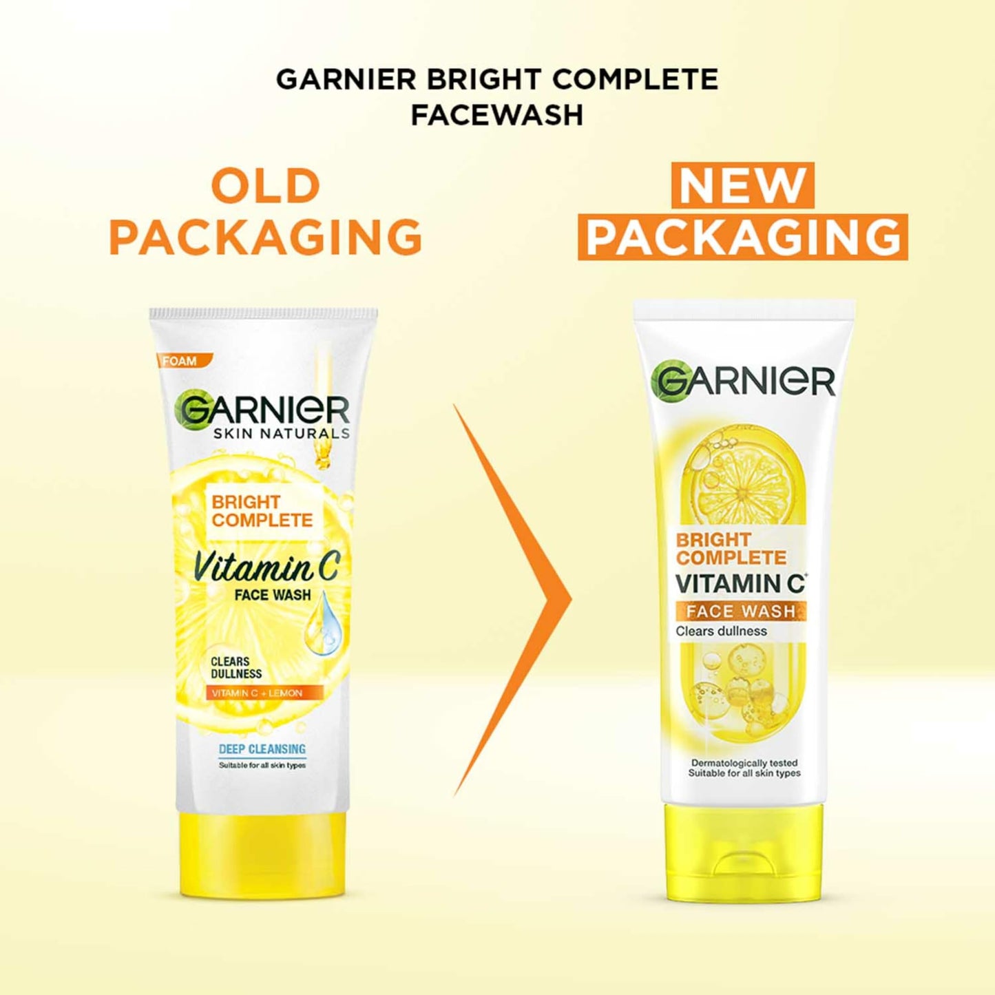 Garnier Bright Complete Facewash, Cleansing, 100g