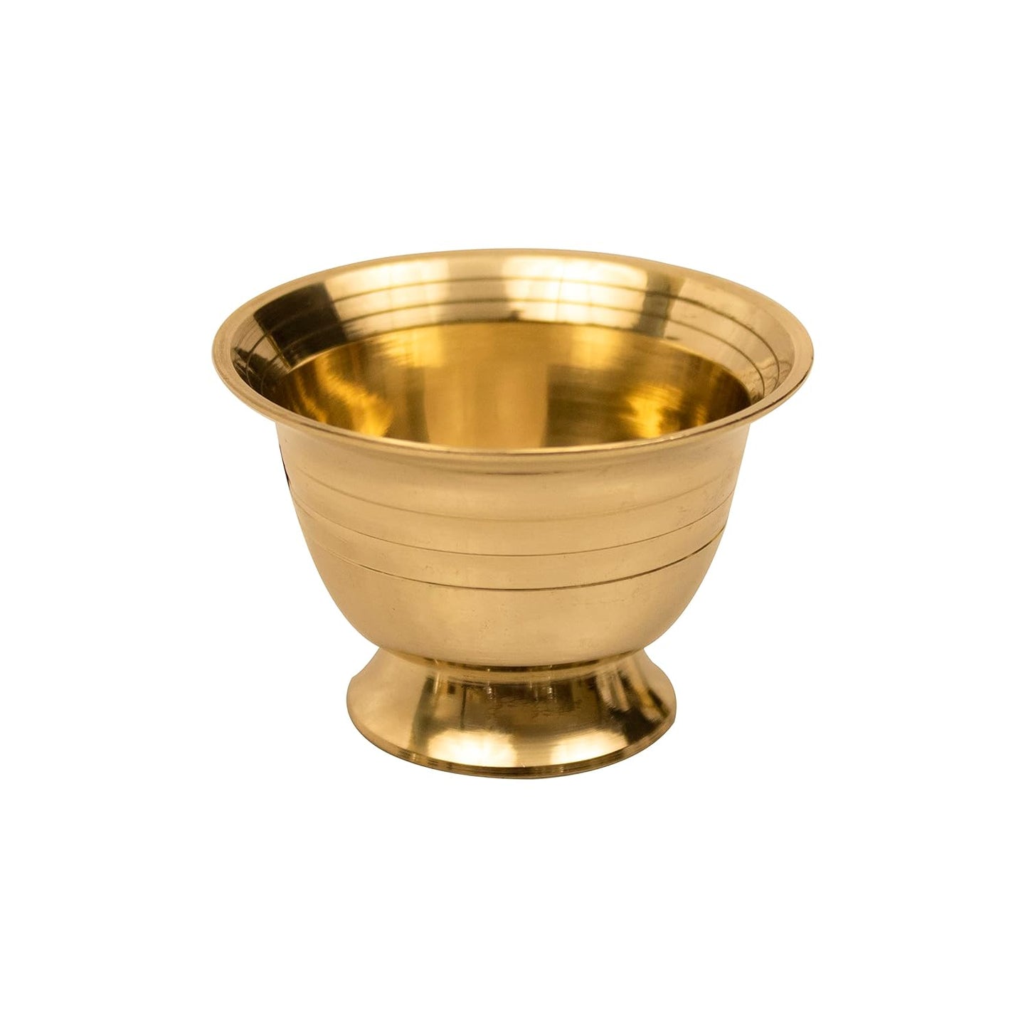 Spillbox Brass Chandhan Bowl|[Weight:60G]-Padam Payala (2) ,1 L
