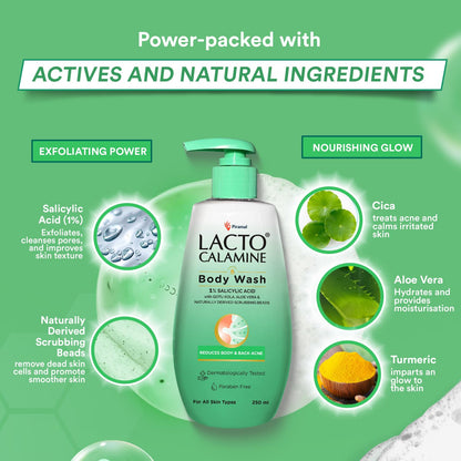 Exfoliating Body Wash with Salicylic Acid & Natural Ingredients - 250ml