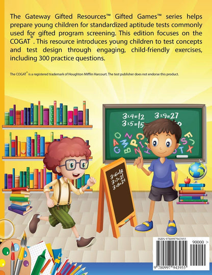 Gifted and Talented COGAT Test Prep Grade 2: Gifted Test Prep Book for the COGAT Level 8; Workbook for Children in Grade 2 