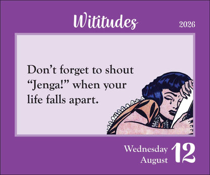 Wititudes 2026 Day-to-Day Calendar: Some Things Are Best Said with an Eye Roll 