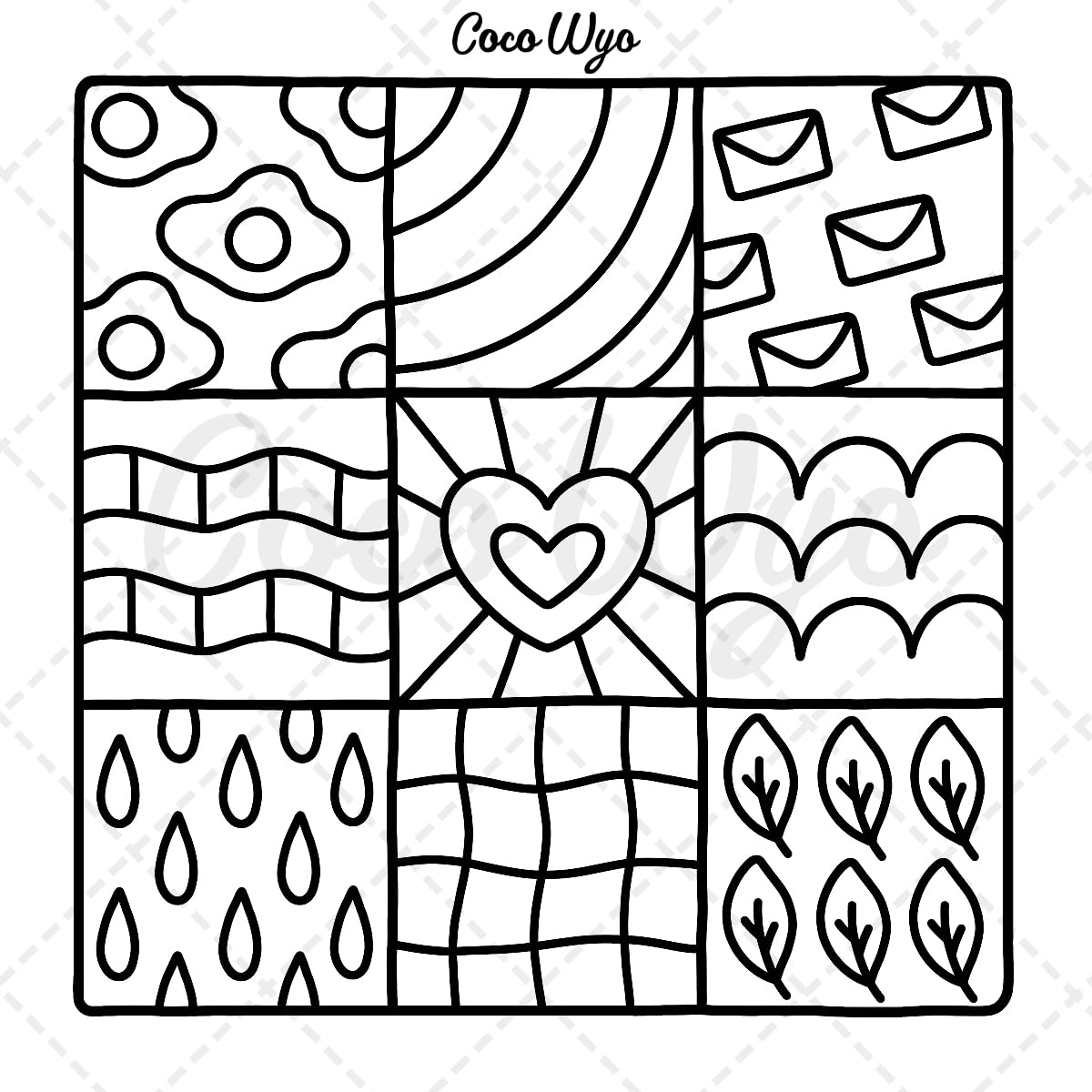 Comfy Patterns: Coloring Book for Adults and Kids, Bold and Easy, Simple and Big Designs for Relaxation Featuring Lovely Cozy Pattern and Mandala (Bold & Easy Coloring) 